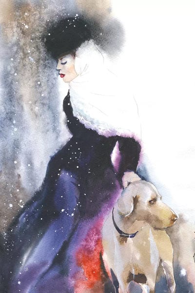 Great Danes: Lady With A Dog by Marina Ignatova