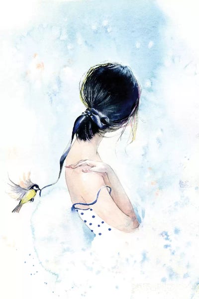 Marina Ignatova: Birdy With A Ribbon by Marina Ignatova