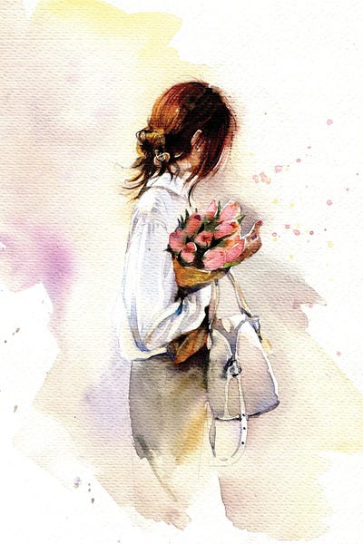 Carrier Tulips by Marina Ignatova framed wall art