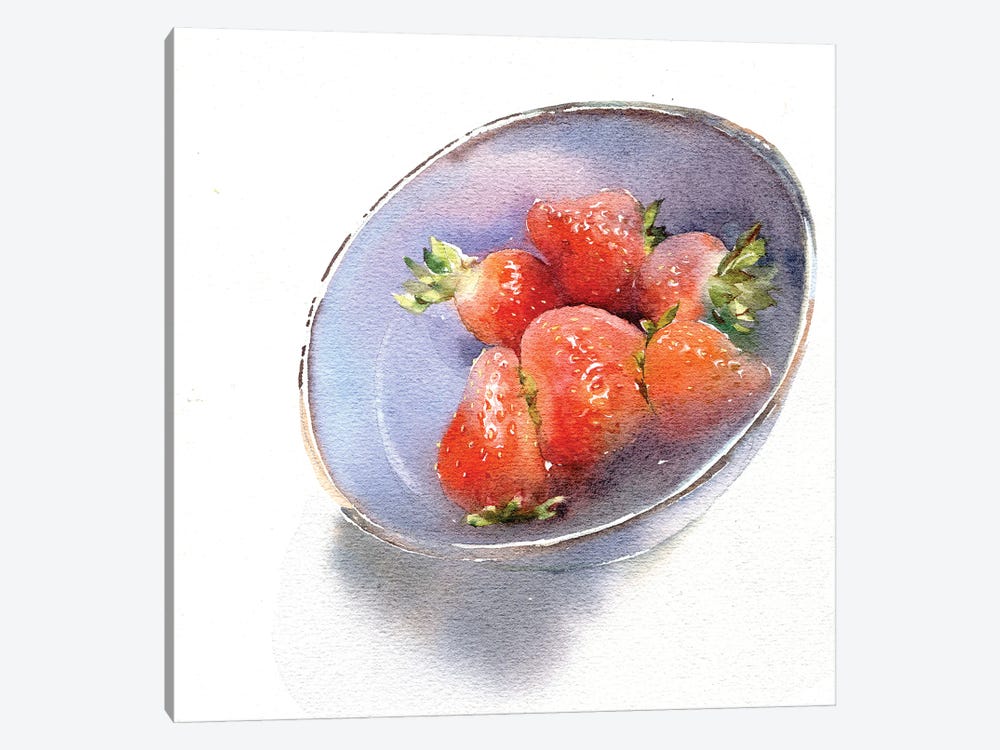 Strawberry by Marina Ignatova 1-piece Canvas Art