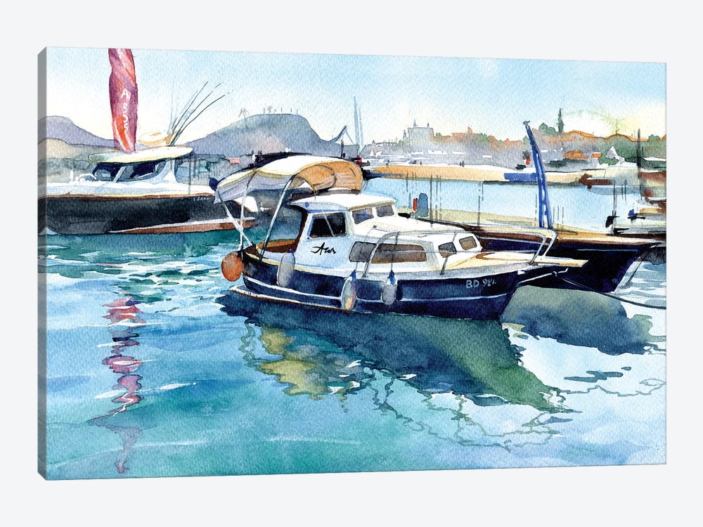 Boats II by Marina Ignatova 1-piece Canvas Art Print