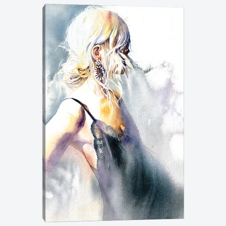 Girl With An Earring Canvas Print #IGN92} by Marina Ignatova Canvas Art