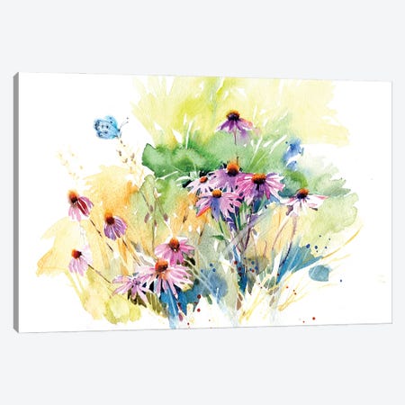 Flower Meadow Canvas Print #IGN98} by Marina Ignatova Canvas Art