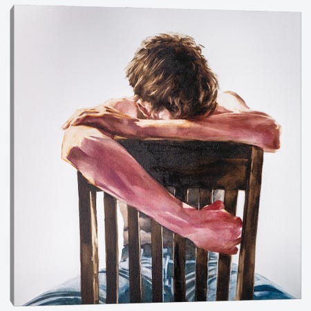 Portrait Of An Anxious Men Canvas Print #IGS130} by Igor Shulman Canvas Artwork