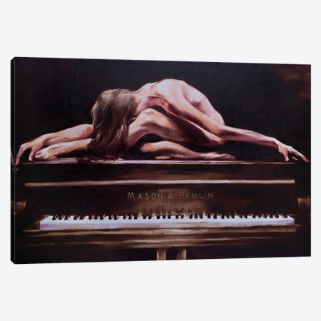 Nude On Piano I Canvas Print #IGS136} by Igor Shulman Canvas Art Print
