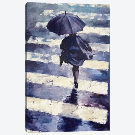 Rainy City Canvas Print #IGS170} by Igor Shulman Canvas Wall Art