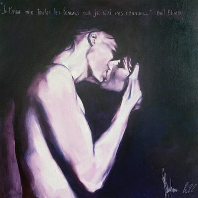 Kissing by Igor Shulman canvas print