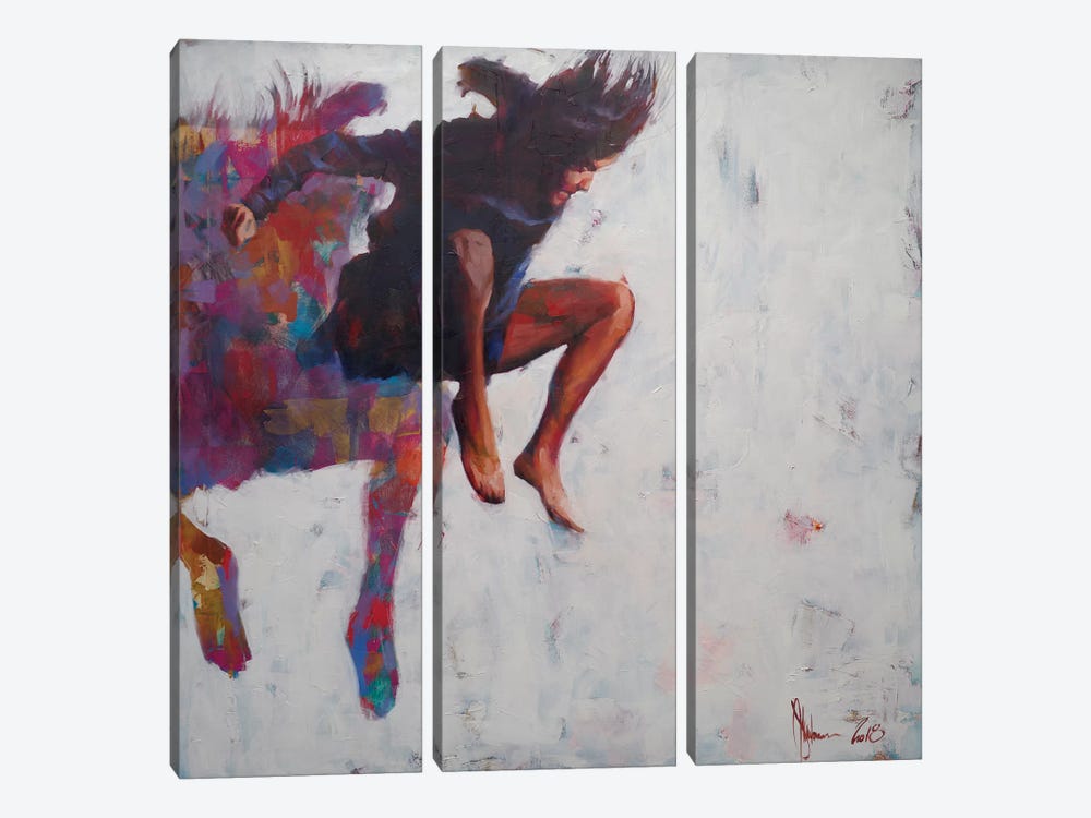 Leap To Nowhere by Igor Shulman 3-piece Canvas Art