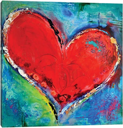 Music Of The Heart Canvas Art Print - Heart Art