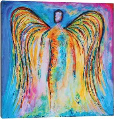 Angel Eternal Flame Canvas Art Print - Ivan Guaderrama