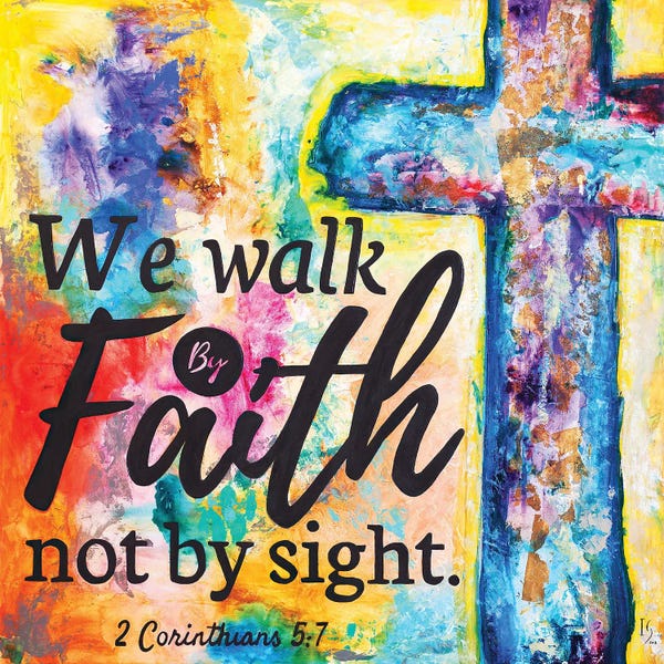 Typography: Walk by Faith by Ivan Guaderrama