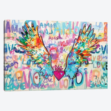Wings of Love Canvas Print #IGU160} by Ivan Guaderrama Canvas Art Print