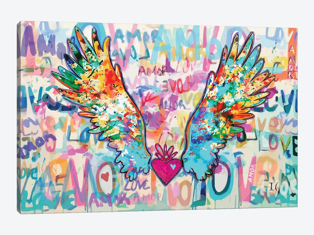 Wings of Love by Ivan Guaderrama 1-piece Canvas Art Print