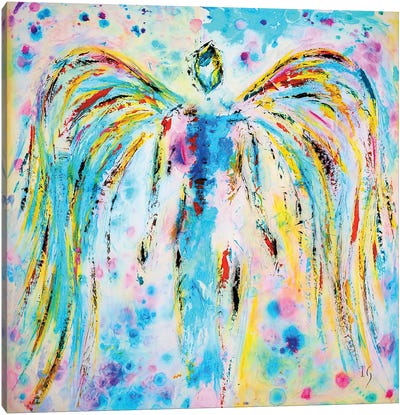 Heavenly Angel Canvas Art Print - Ivan Guaderrama