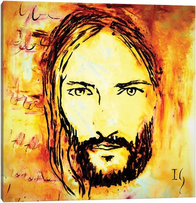 Jesus Canvas Art Print - Ivan Guaderrama
