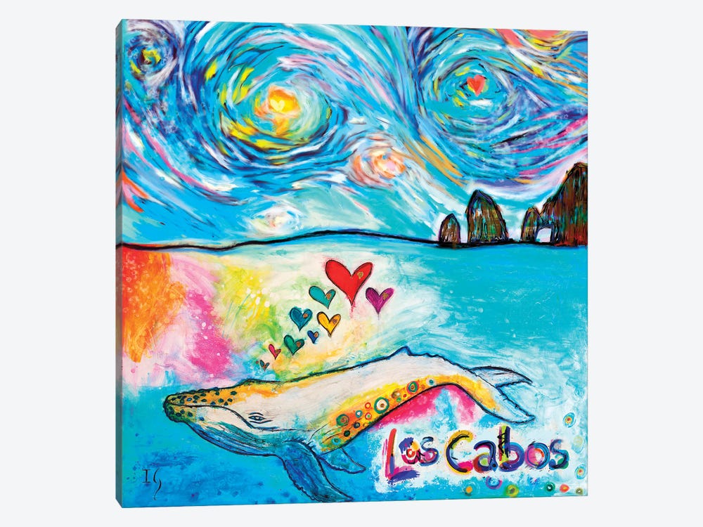 Los Cabos Whale by Ivan Guaderrama 1-piece Canvas Artwork