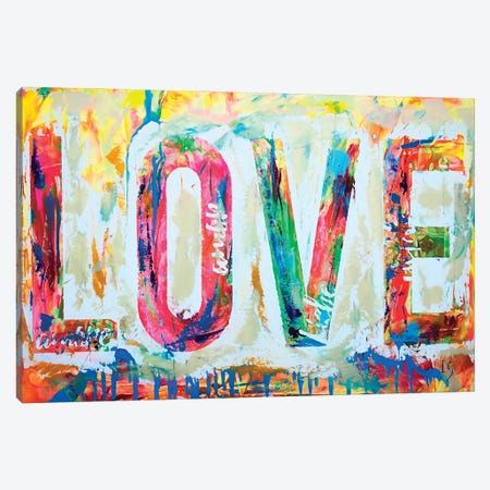 Love I Canvas Print #IGU87} by Ivan Guaderrama Canvas Art Print