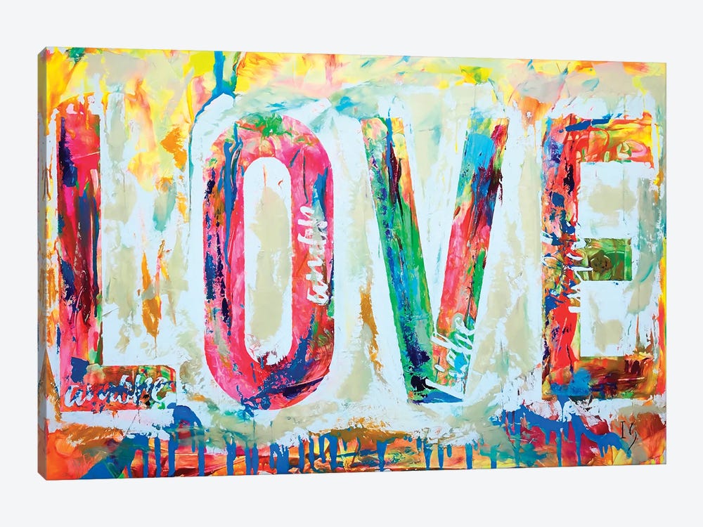 Love I by Ivan Guaderrama 1-piece Canvas Art Print