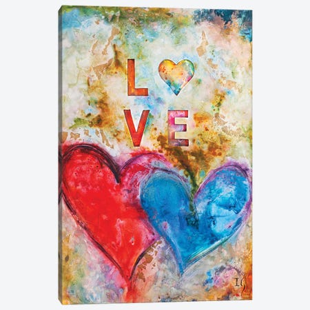 Love Is Canvas Print #IGU90} by Ivan Guaderrama Canvas Art Print