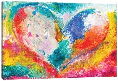 Love Just How You Are Canvas Art Print - Heart Art
