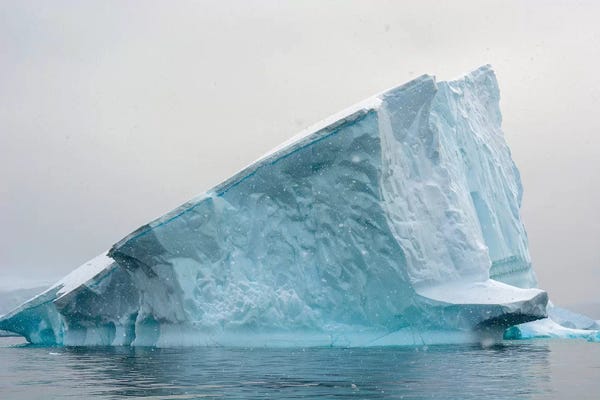 Ice & Snow Close-Ups: Iceberg, Charlotte Bay, Antarctica by Inger Hogstrom