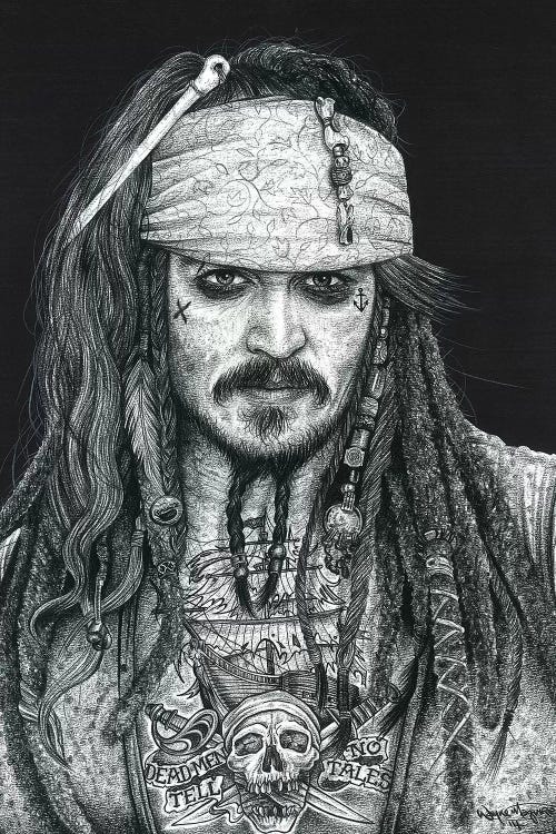 Captain Jack by Inked Ikons wall art