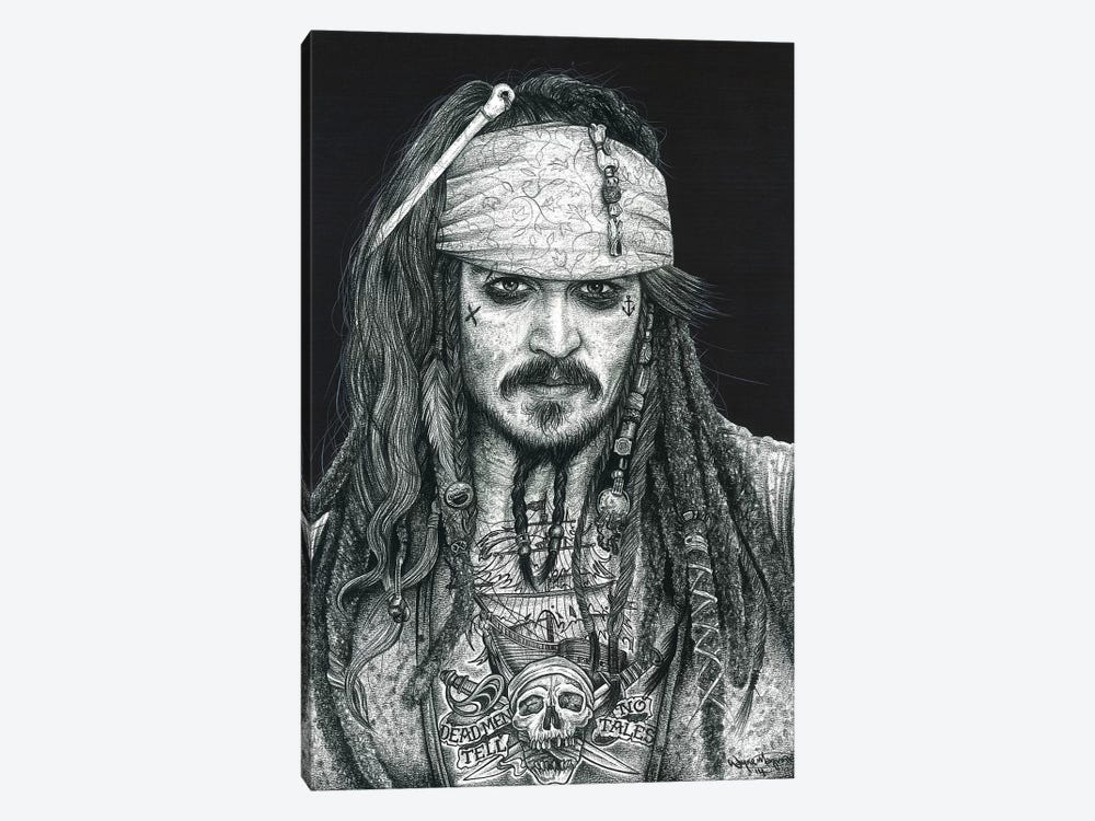 Captain Jack by Inked Ikons 1-piece Canvas Artwork