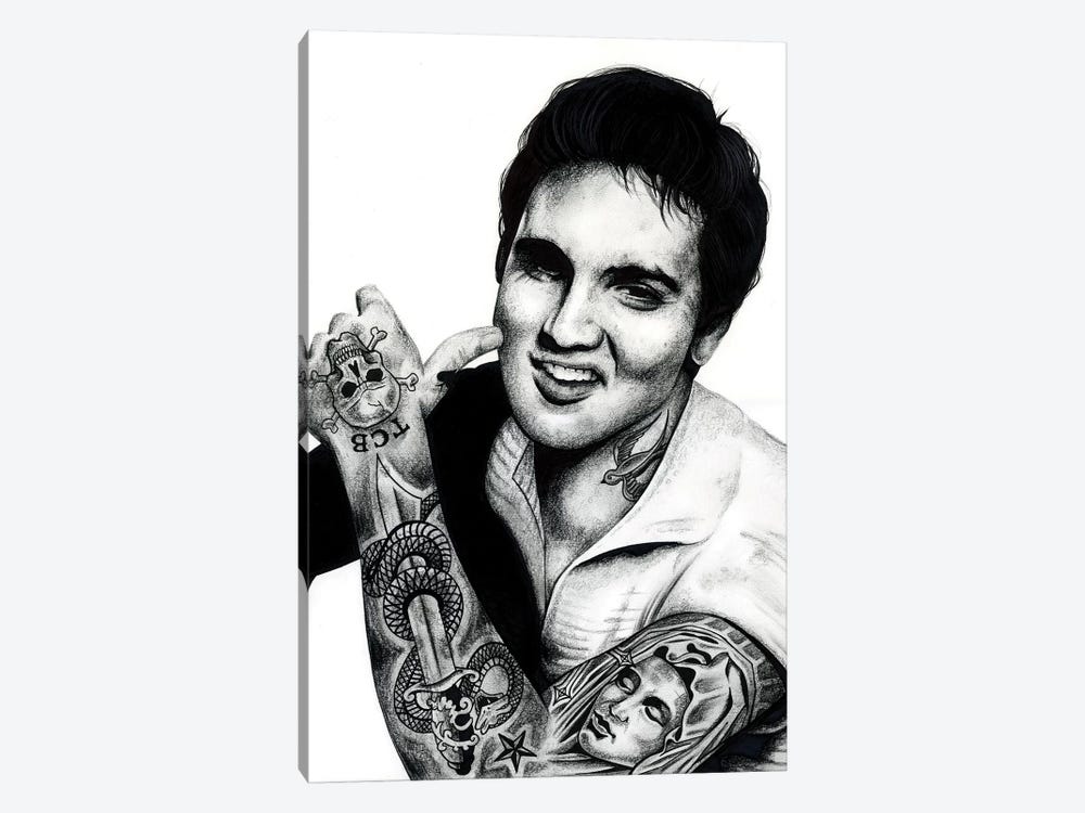 Elvis by Inked Ikons 1-piece Canvas Art