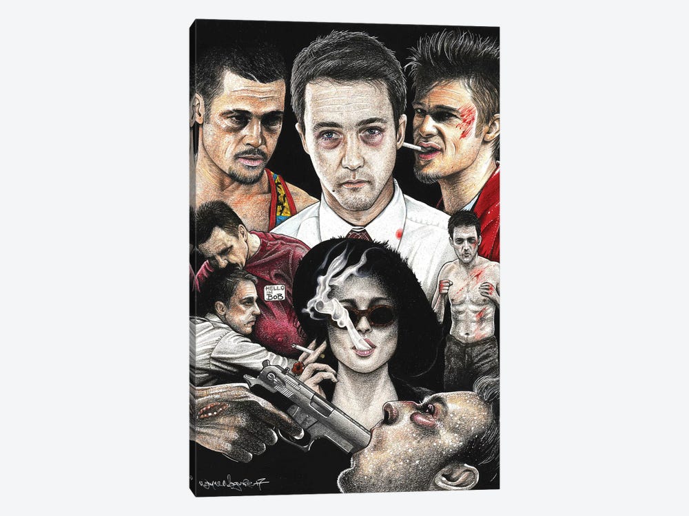 Fight Club IV by Inked Ikons 1-piece Canvas Wall Art