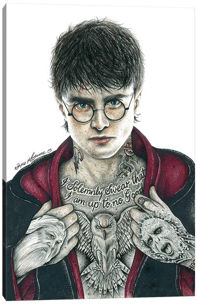 Harry P. Canvas Art Print - Daniel Radcliffe