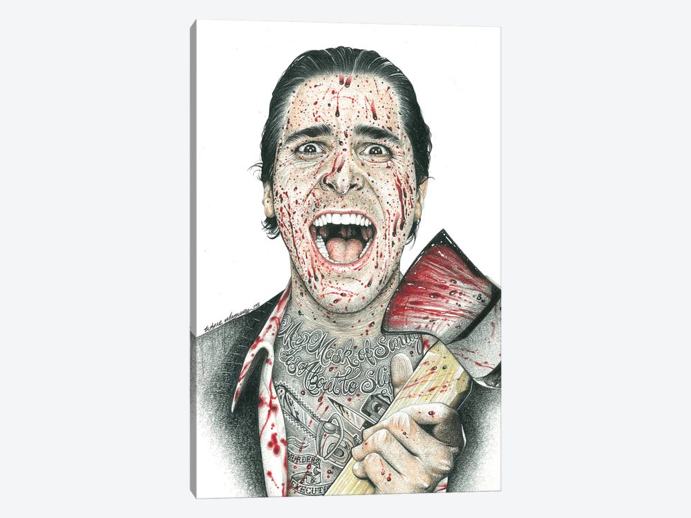 American Psycho by Inked Ikons 1-piece Canvas Artwork