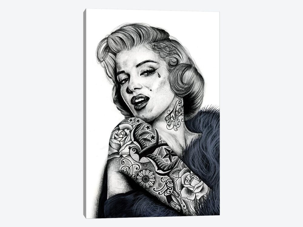 Marilyn Monroe by Inked Ikons 1-piece Canvas Art