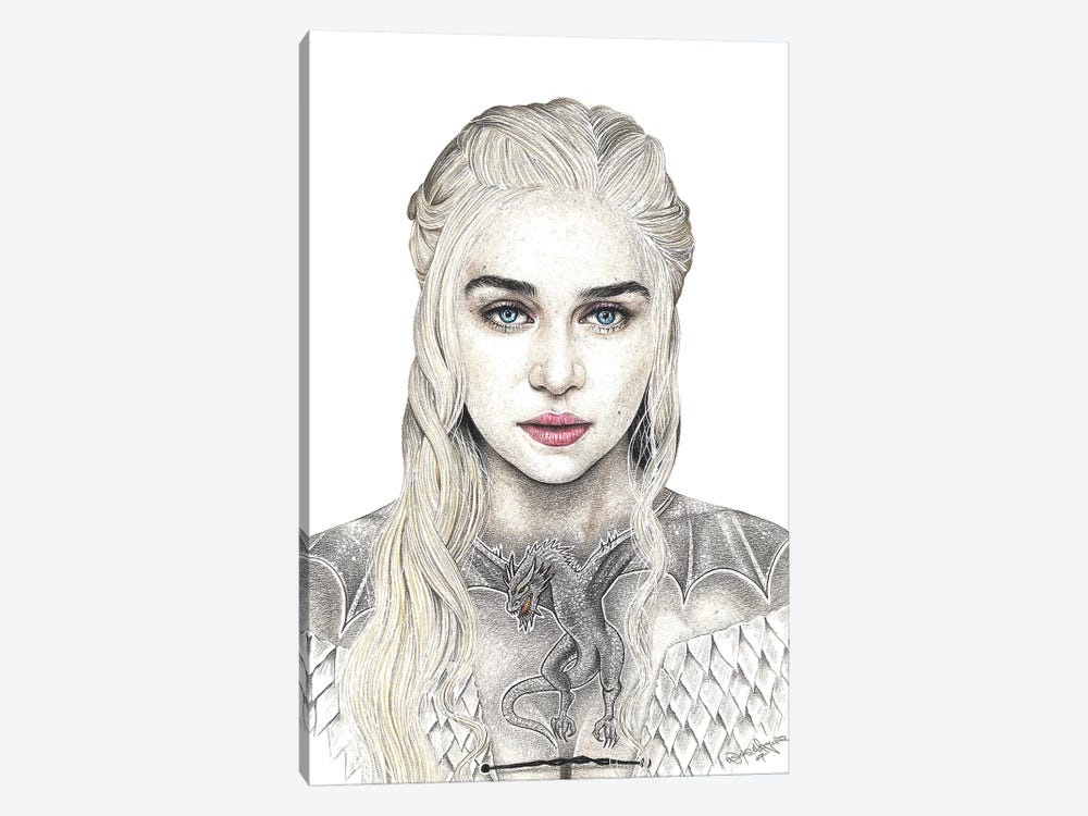 Mother Of Dragons by Inked Ikons 1-piece Canvas Print