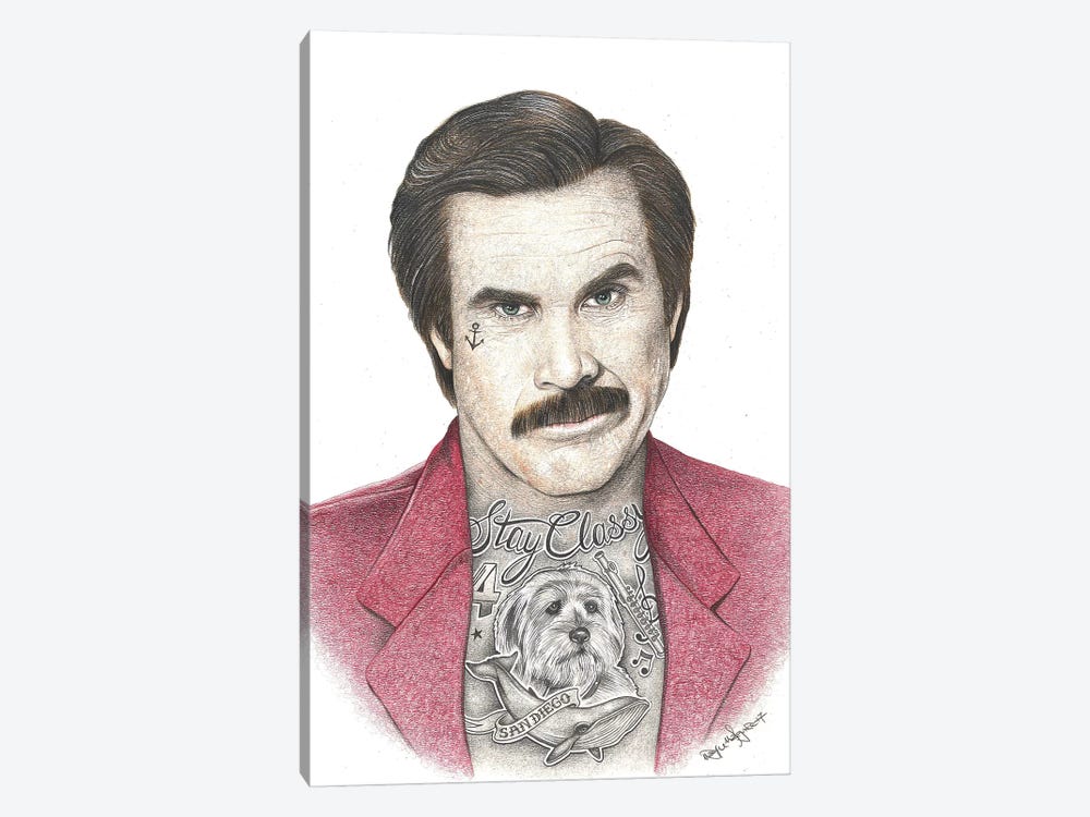 Anchorman by Inked Ikons 1-piece Art Print