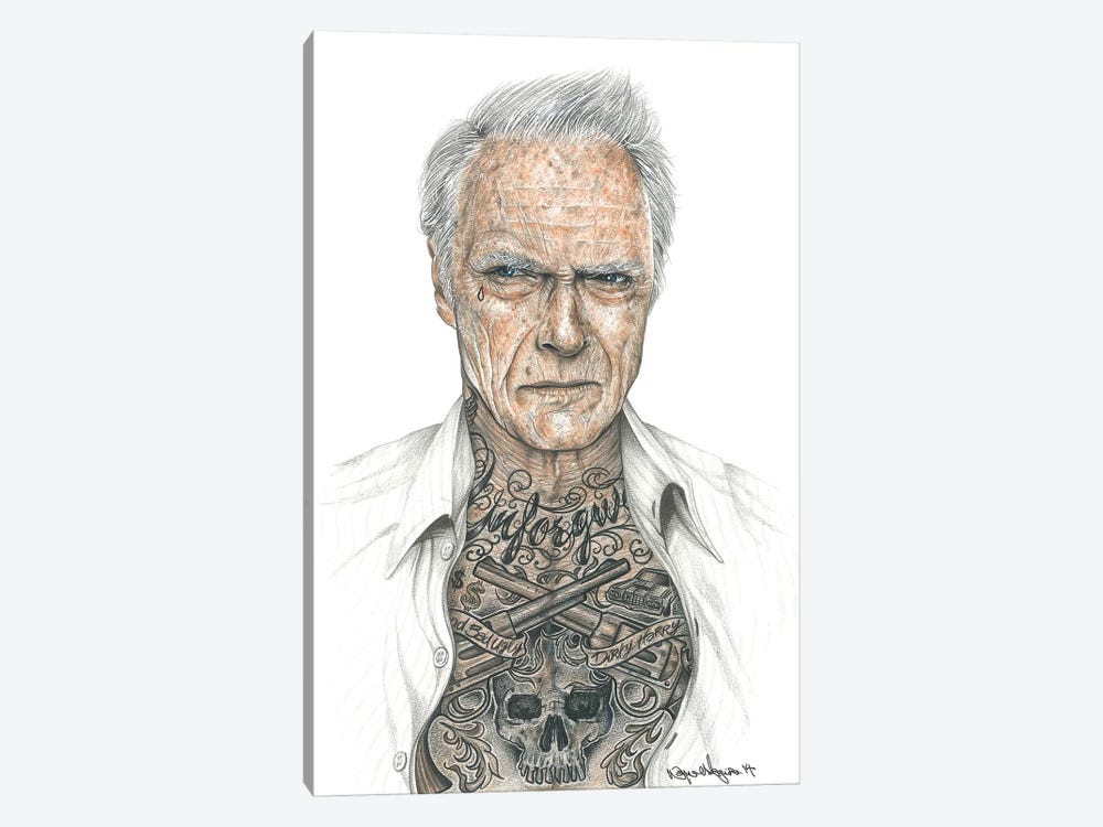 OG Eastwood by Inked Ikons 1-piece Canvas Art