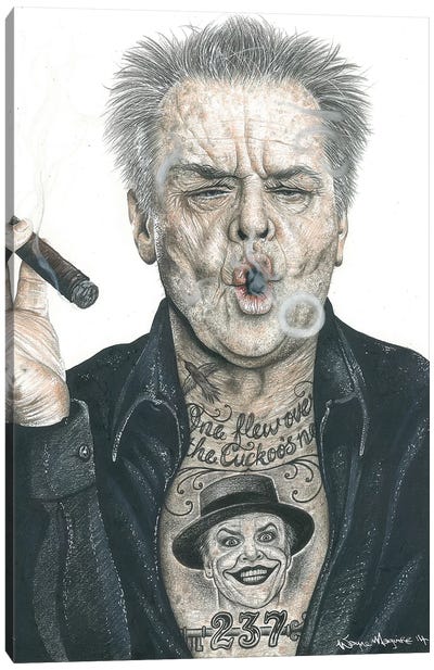 OG Nicholson Canvas Art Print - Smoking Art