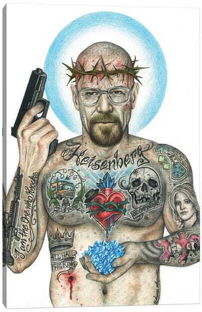 Passion Of The Crystal Canvas Art Print - Walter White