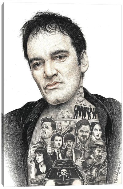 Tarantino Canvas Art Print - Producer & Director Art