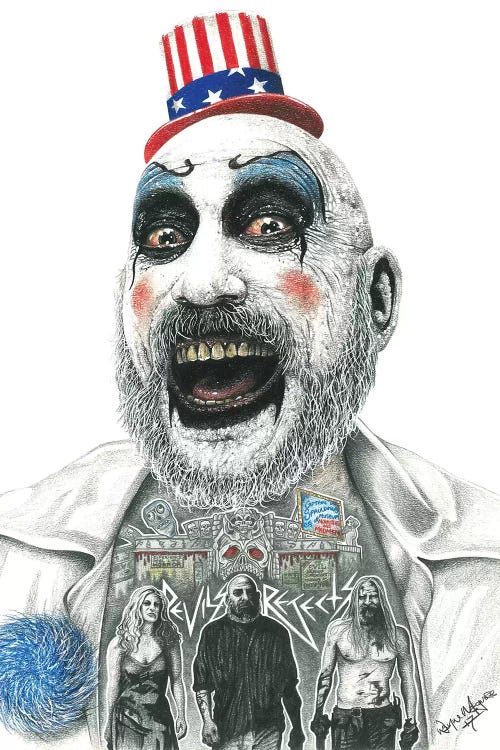 Captain Spaulding by Inked Ikons wall art