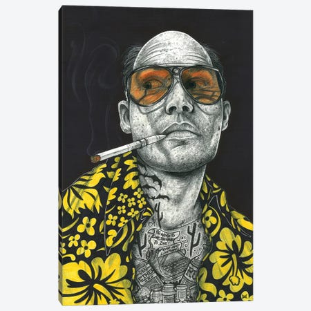 Fear And Loathing Canvas Print #IIK47} by Inked Ikons Canvas Wall Art