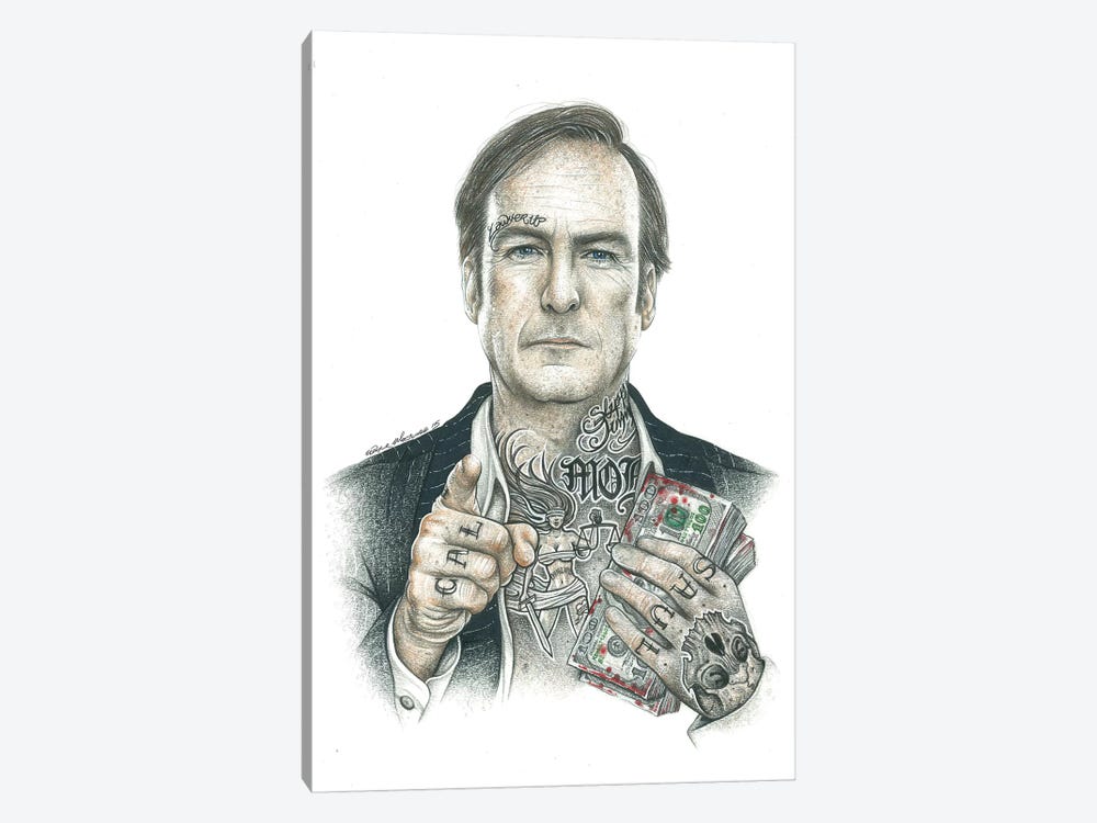 Saul by Inked Ikons 1-piece Canvas Art Print
