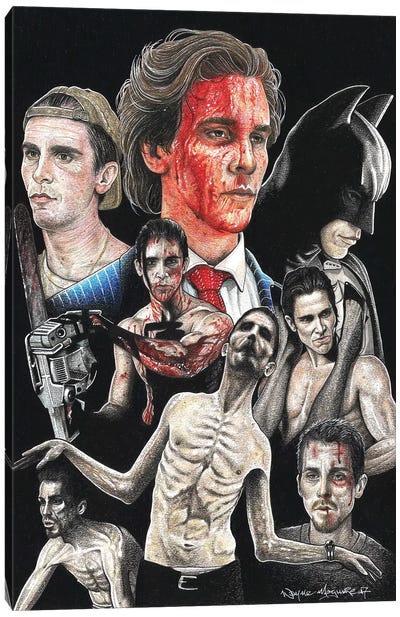 Christian Bale Canvas Art Print - Christian Bale