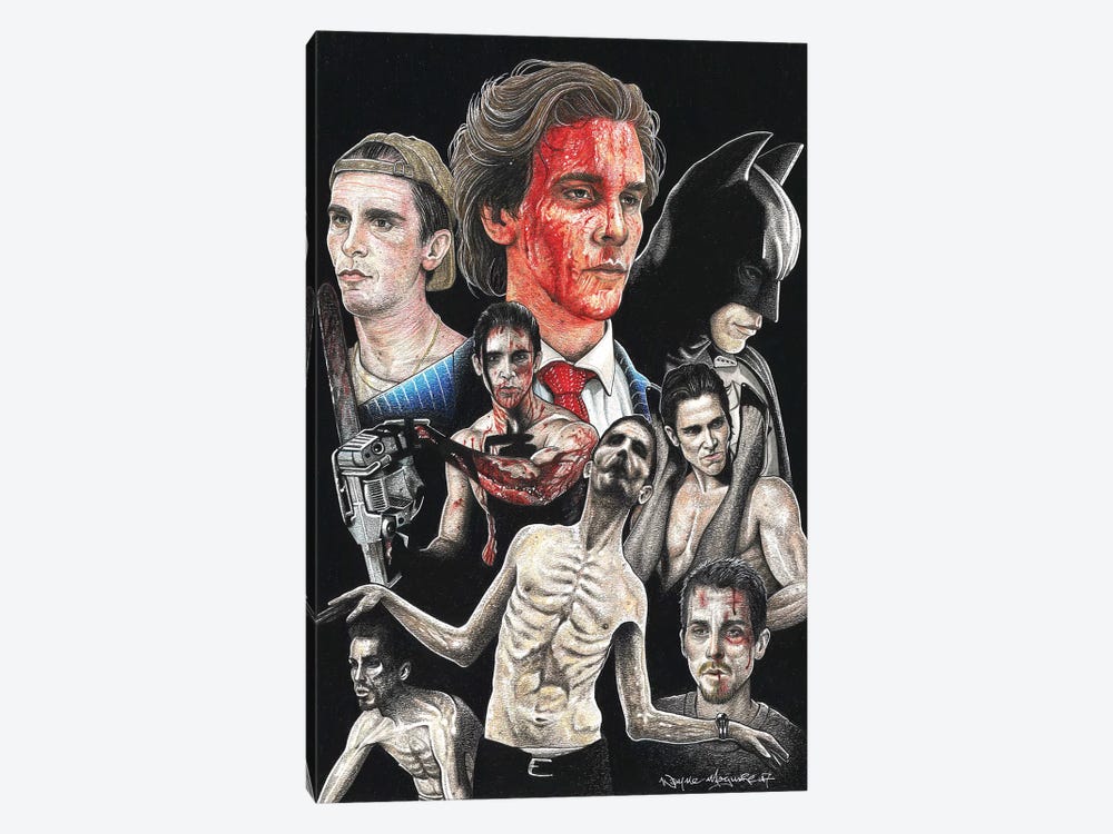 Christian Bale by Inked Ikons 1-piece Art Print