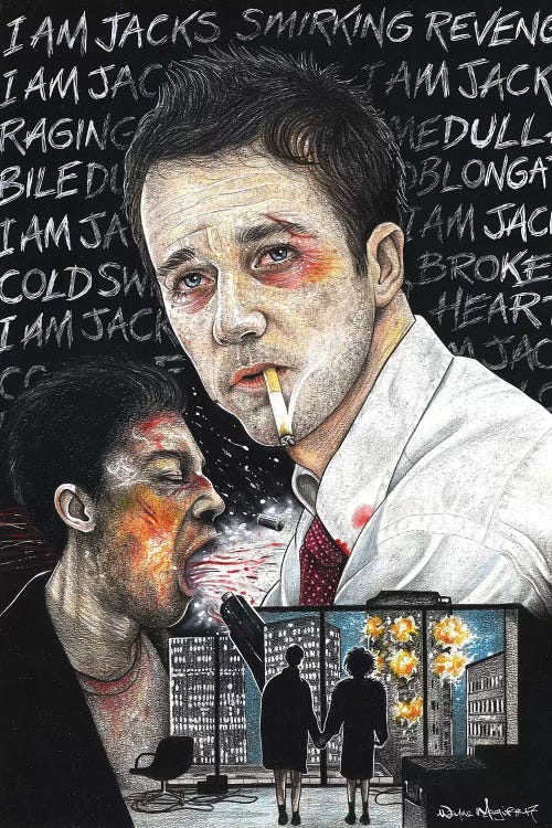 Fight Club I by Inked Ikons wall art