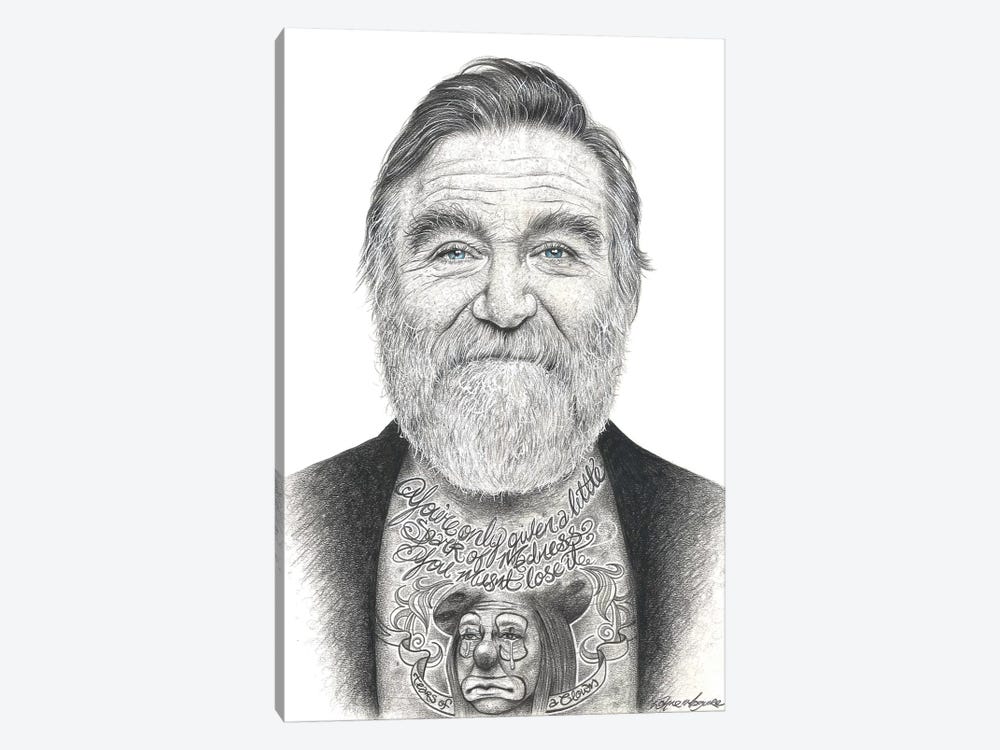 Robin Williams by Inked Ikons 1-piece Canvas Print