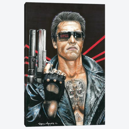 Terminator Canvas Print #IIK64} by Inked Ikons Canvas Art