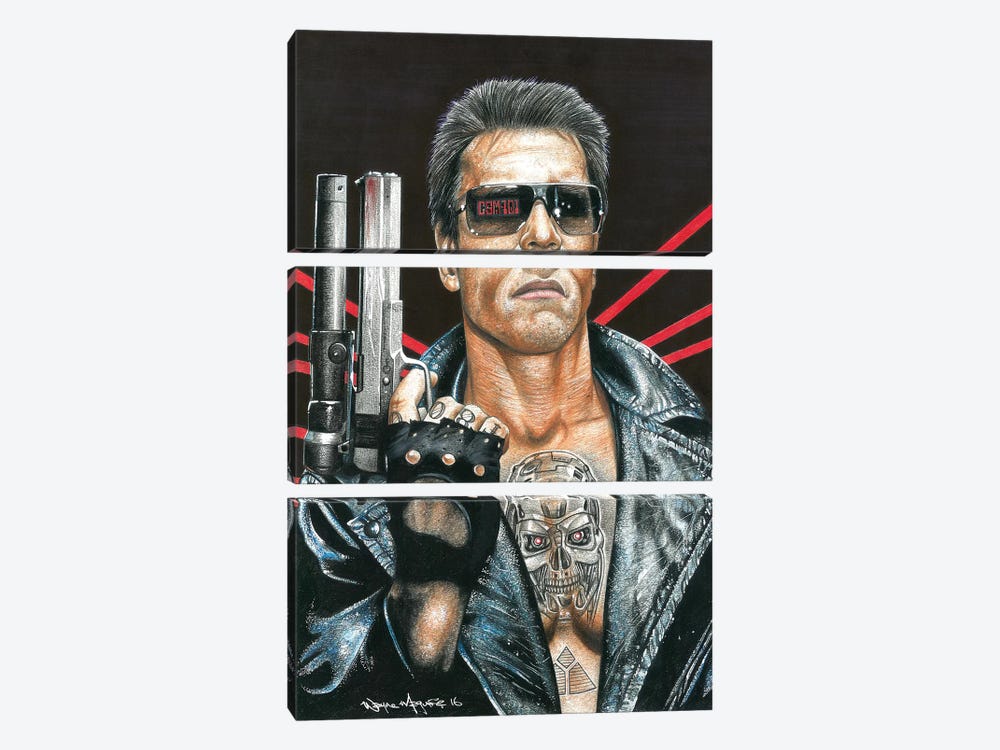 Terminator by Inked Ikons 3-piece Canvas Art Print