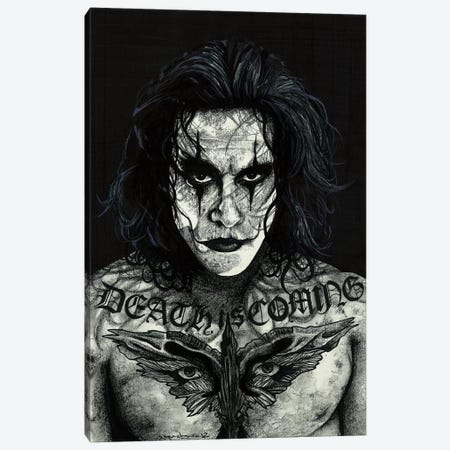 The Crow Canvas Print #IIK65} by Inked Ikons Canvas Art