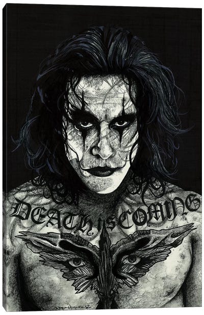 The Crow Canvas Art Print - Tattoo Parlor