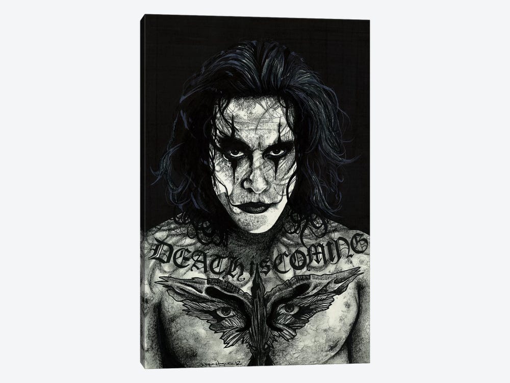 The Crow by Inked Ikons 1-piece Canvas Artwork